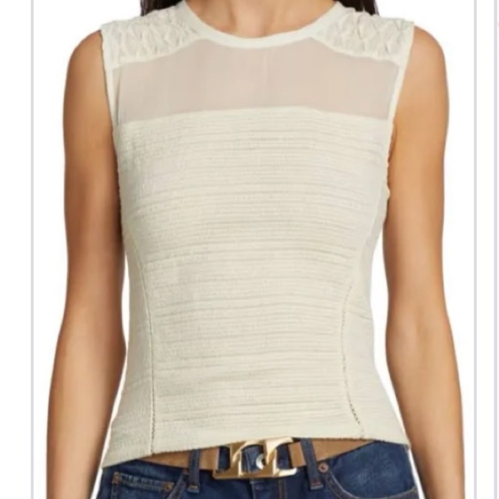 Rag Bone Thalia Ivory
Smocked Fitted Top 6
**see Note**‎